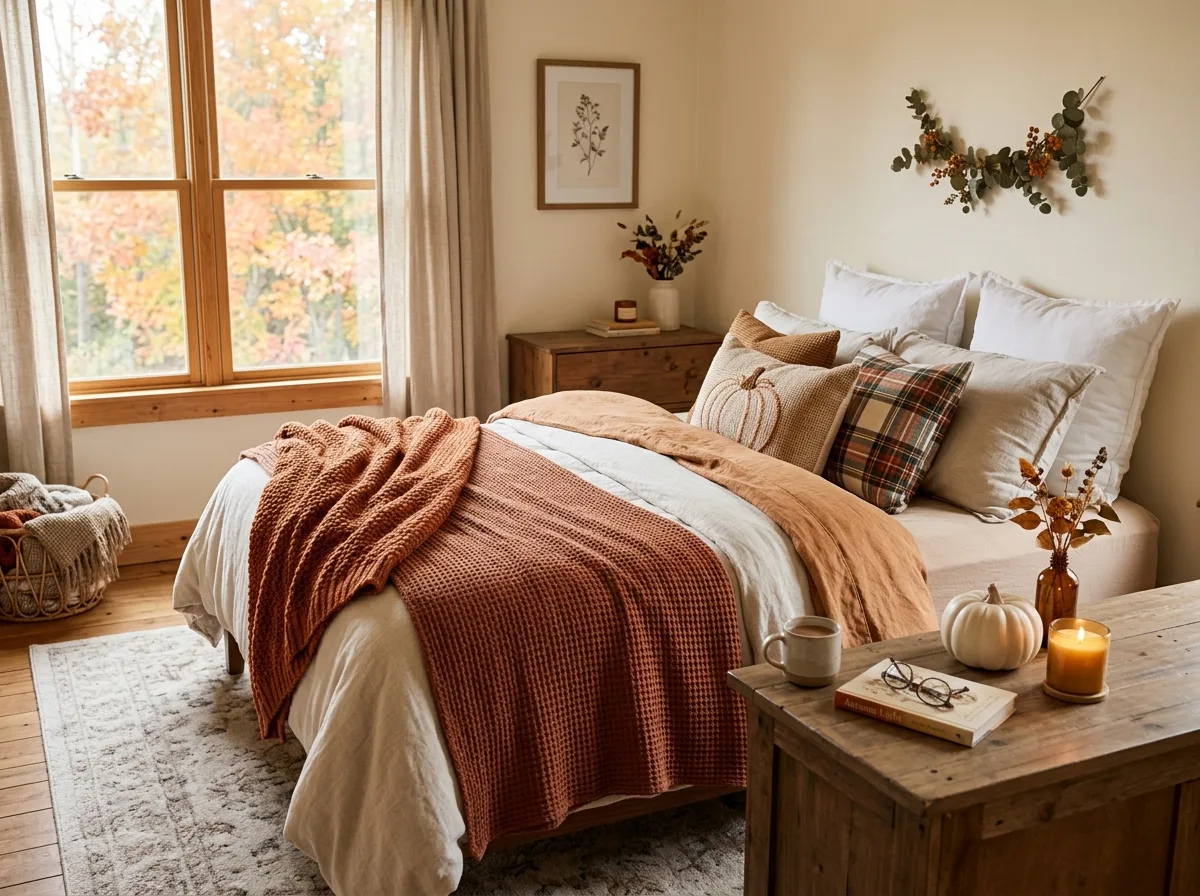 Cozy Bedroom Autumn Touch for 10 thanksgiving decor ideas for a festive home